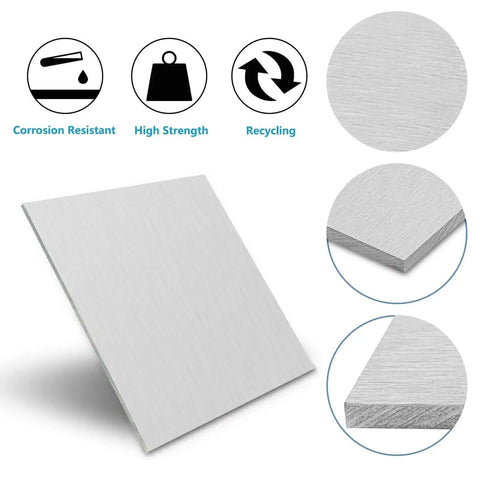 One Quarter Inch Thick 6061 Aluminum Sheet 6X12 Inch With Protective Film Built Tough For Crafting Base Plates Structural Framing Auto Repair And DIY Projects