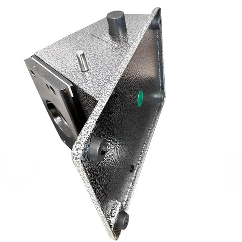 Side view of metal 3 Inch Button Cutter Tool Heavy Duty Round Circle Graphic Badge Puncher With Manual Long Lever for DIY Button Making