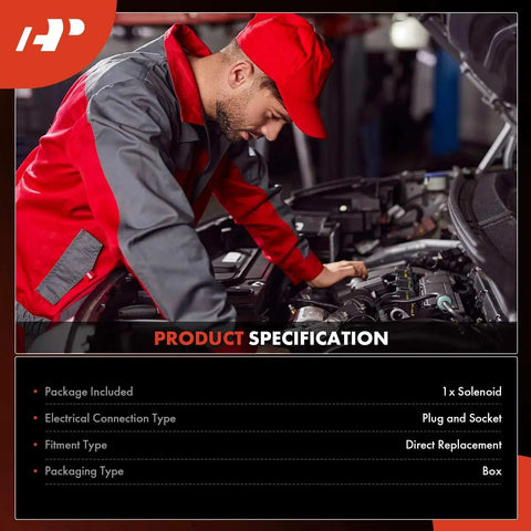 Mechanic installing GM VVT Solenoid Replacement For Chevy GMC Cadillac Trucks And SUVs Plug And Play Direct Fit With V8 4.8L 5.3L 6.0L 6.2L Engines Fits Silverado Avalanche Suburban Tahoe Sierra Savana Yukon Escalade And More in engine bay