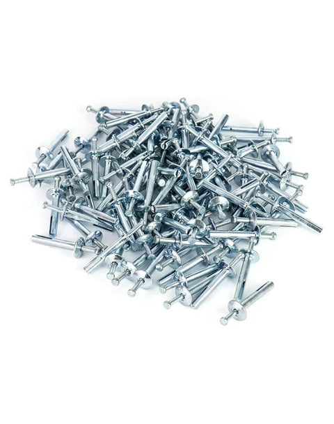 Pile of Quarter Inch By One And One Half Inch Hammer Drive Nails In Anchor, 100 Per Box, For Solid Concrete Walls And Brick Substrates