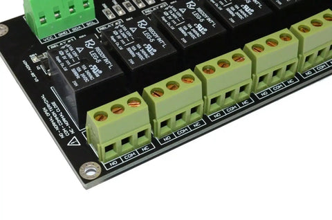 Eight Channel I2C Relay Module For Arduino Raspberry Pi ESP32 And Home Assistant With LED Indicators SPDT Contacts