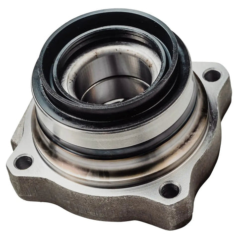 Close-up of Rear Wheel Bearing Hubs For Toyota Tacoma 2005-2020, 2 Piece Hub Assembly Kit, showing ABS Encoder and 4 Bolt Square Flange.