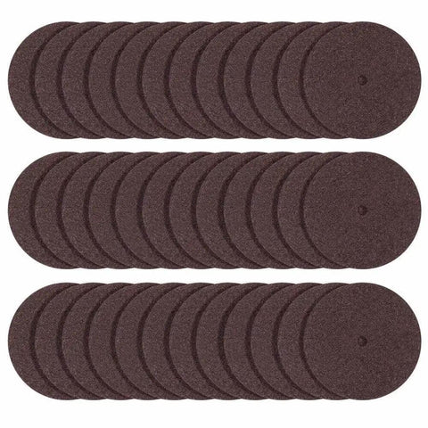 Cut Like A Pro With This 36 Piece Cut Off Wheel Set For Rotary Tools Measuring 15 16 Inch Diameter And 0.6mm Thick For Cutting Bolts Sheet Metal Thin Wood And Plastic Includes 1 8 Inch Shank Dremel 409 Compatible featuring cut-off wheels stack.