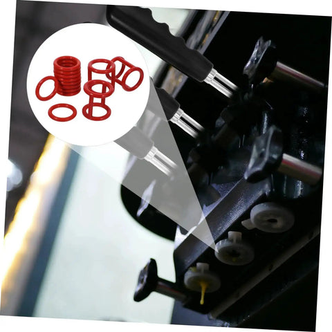 13 Piece Silicone Seal Replacement Gaskets For Ice Cream Makers shown installed.
