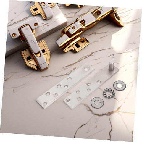 Hidden Door Pivot Hinges For Bookcases And Cabinets Heavy Duty Stainless Steel System With Smooth Rotation Concealed