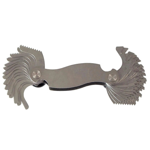 Pro Grade Screw Pitch Gauge For 4 To 42 TPI With 30 Leaves, English Thread Gage Tool In Hardened Steel, Built Tough For Machinery Auto Fasteners