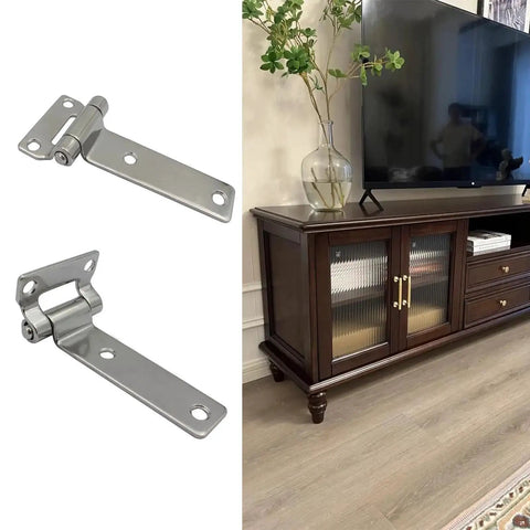 2 Pack Heavy Duty Erosion Resistant Steel Hinges Ultra High Load Capacity For Furniture Shipping Containers