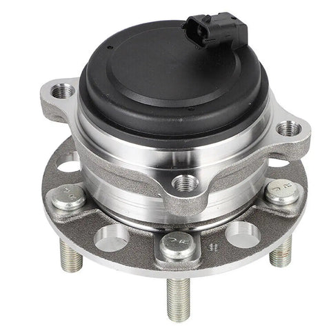 Close-up of FWD Rear Wheel Bearing Hubs Assembly Pair For 2016-2020 Kia Sorento, 2020-2023 Kia Telluride, 2020-2023 Hyundai Palisade With ABS