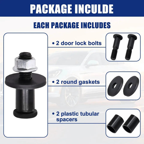 Tailgate Striker Bolt Kit With Nuts For GM Avalanche Sierra Escalade 2002-2013 package contents display