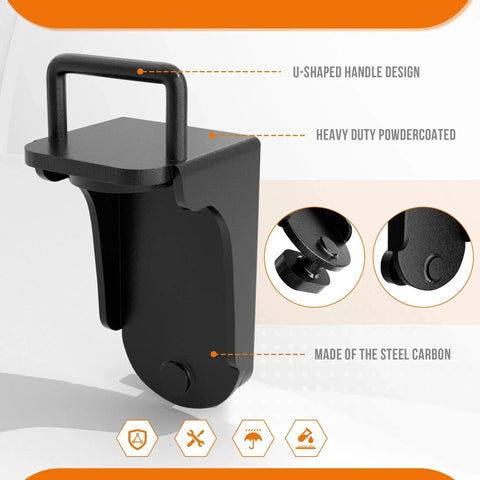 U Shaped Handle Jack Lug For Container Easy Lifting With Rustproof Coating, steel lug with handle, side view