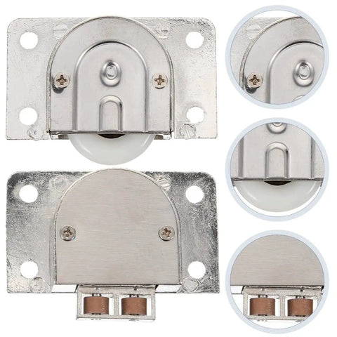 Cabinet Sliding Roller Wheels Zinc Alloy Sliding Door Hardware For Wardrobe Closet Barn Door Accessories Durable Wardrobe Wheel 388