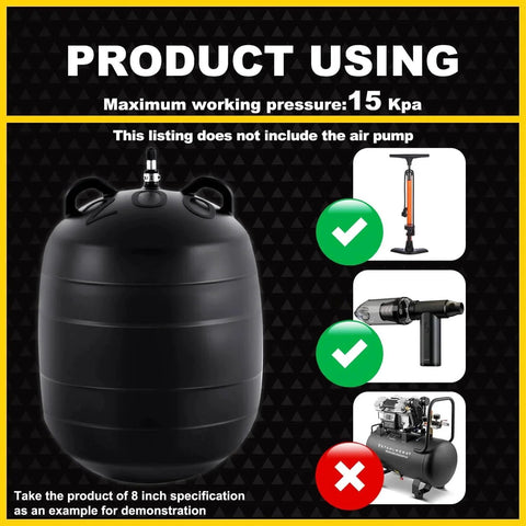 2 Inch To 20 Inch Inflatable Pipe Plug For Sewer Testing With Accessories Rubber Plumbing Balloon For Sewage Pipeline Inspection Natural Rubber With Reinforced Rib Design High Pressure Up To 20 Kilopascal Easy Setup And Reliable Sealing