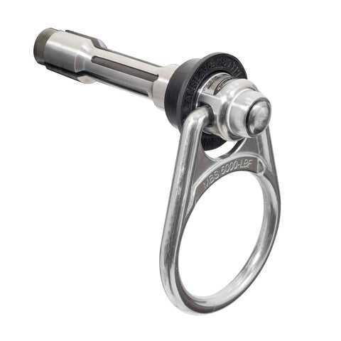 R3 Concrete Anchor A510300 Reusable Secure Anchoring System with push to stop one hand install shown from front view
