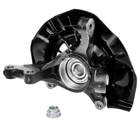 Front view of Front 2pc Steering Knuckles And Wheel Bearing Hubs Replacement For 2007 2011 Toyota Camry And 2007 2012 Lexus ES350