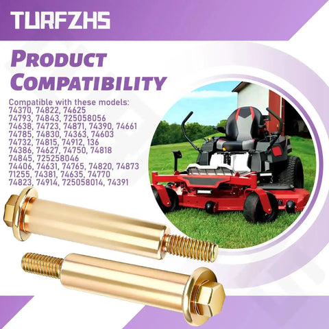 2 Pack Shoulder Bolt 112-3977 Replacement For Exmark Quest Pioneer E Series TimeCutter Titan And Hayter Lawn Models with mower image