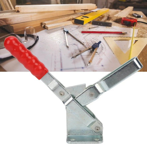 Built Tough Quick Release Vertical Toggle Clamp For Woodworking Jigs And Fixtures, 370Kg Clamping Force, Galvanized Steel Build