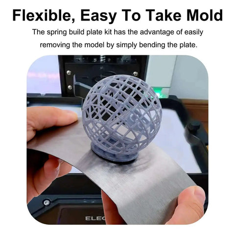 Demonstrating 2-Pack Flexible Build Plate Set for Anycubic Photon Mono 4 and Mono 4 Ultra Resin 3D Printer in use