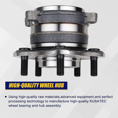 512388 Rear Wheel Bearing And Hub Assembly 2 Pack With 5 Lug And ABS For Nissan Altima Maxima Murano Pathfinder Infiniti JX35