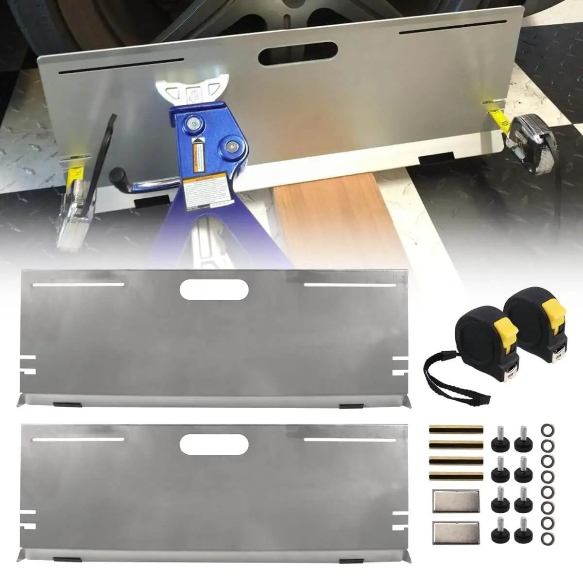 Stainless Steel Wheel Alignment Tool Plates 2 Pack 🍁