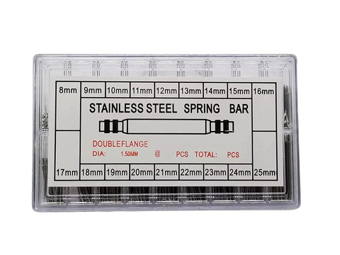 360 Piece Watch Band Link Pins And Spring Bars Set With Removal Tool And Plastic Case For 8mm To 25mm Stainless Steel Bands
