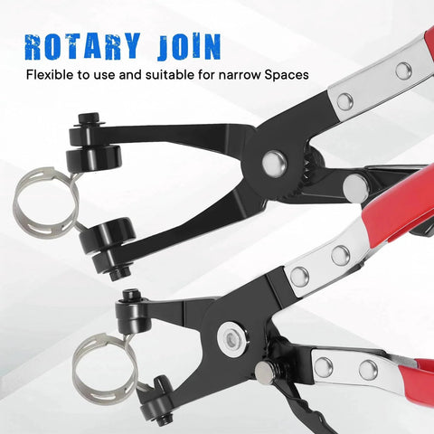 4 Piece Long Reach Hose Clamp Pliers Tool Set With Premium Hard Case For Automotive Radiator Hose Clamp Remover Flexible Wire Pliers design
