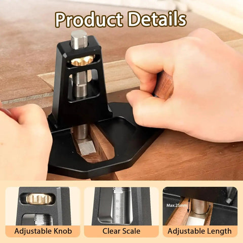 Pro Grade Handheld Router Plane For Woodworking And Wood Crafting Delivers Smooth Surfaces Clean Edges Precise Dados Grooves And Mortises Cutting Smoothing And Fine Tuning For Perfect Joints In A Compact Tool That Woodworkers Call A Dream in use on wooden surface