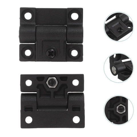 Space Saving 90 Degree Folding Cabinet Door Hinges For Offices And Kitchens LOORGVEL Rugged Plastic Torque Desk Hinges, 1 Pair