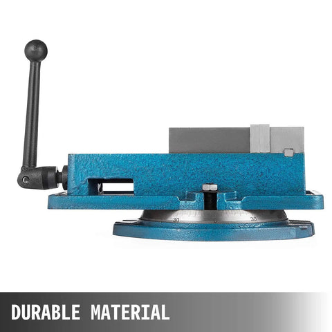 4 Inch Milling Vise With Bench Clamp For Precision Clamping, Durable Ductile Iron Construction With 360 Degree Swivel Base, Heavy Duty Machinist Vise
