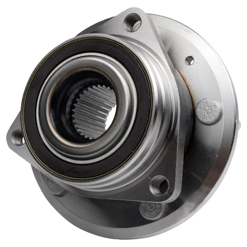 Close-up of 2 Piece Rear Wheel Bearing Hubs Assembly With 5 Lug For Chevrolet Equinox 2018 To 2024, GMC Terrain metal hub