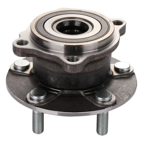 Rear Wheel Bearing And Hub Assembly Fits 2008-2012 Lancer, 2007-2012 Outlander, 2011-2012 Outlander Sport, 2011 RVR 5 Lug With ABS Pre Greased And Pre Sealed OE Replacement From ISO TS 16949 Certified Factories. Close-up view.