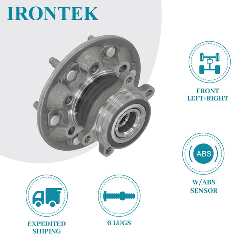 Front Wheel Bearing And Hub Assembly 515121 For Chevrolet Colorado 2009 2010 2011 2012 And GMC Canyon 2009 2010 2011 2012 4WD ABS 6 Lug Replacement Driver Or Passenger Side