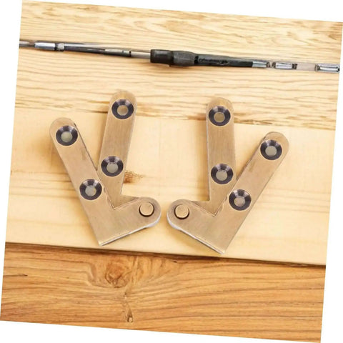 Heavy Duty Brass Hidden Door Pivot Hinges For Wood Doors Smooth Vertical Rotation Invisible Hardware 2 Pack on wood surface