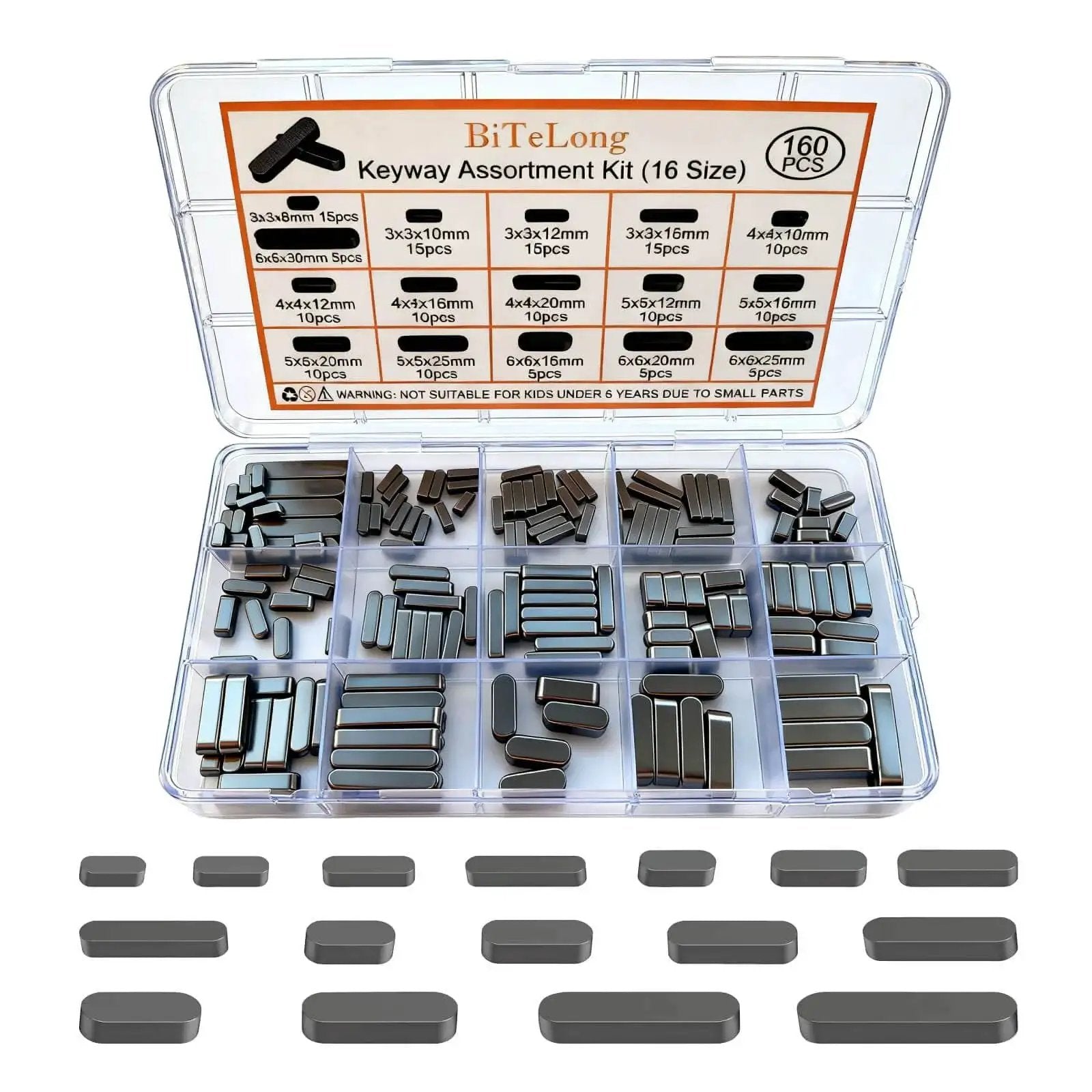 Woodruff Key Assortment Set 160 Pcs for Gearheads 🍁 &n...