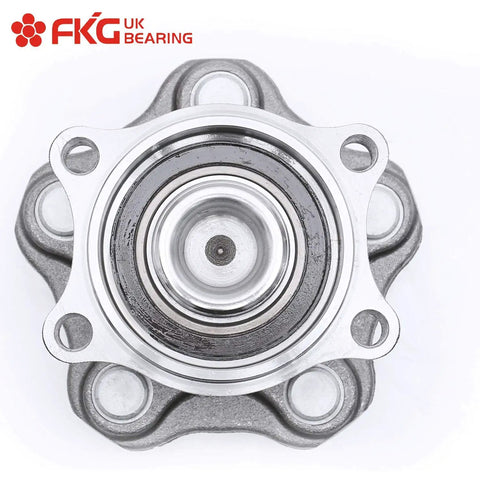 Front view of the Rear Wheel Bearing Hub Assembly Fits 2002 2006 Nissan Altima 2004 2008 Maxima And 2004 2009 Quest Premium Drop In Replacement Wheel Hub Bearing Unit For A Smooth Ride.