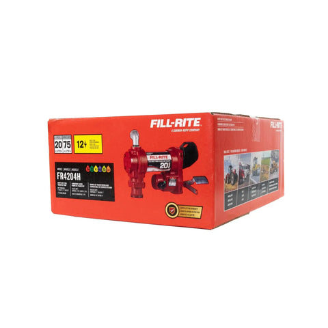 12V Fuel Transfer Pump 20 GPM Pump Only Durable Cast Iron Construction Handles Gasoline Diesel Kerosene Box