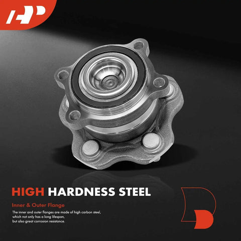 Rear Wheel Bearing And Hub Assembly 5 Lug For Nissan And Infiniti Front Wheel Drive Vehicles with high hardness steel.
