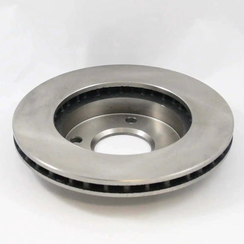 Front view of Front Vented Disc Brake Rotor With Forged Flange For Precise Fit, ABS Signaling, Water And Debris Protection