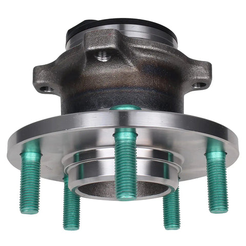 Front view of Pair Rear 512347 Wheel Hub Bearing Assembly for Mazda 3 2004 to 2013, Mazda 3 Sport 2009 to 2013, Mazda 5 2006 to 2017 with ABS