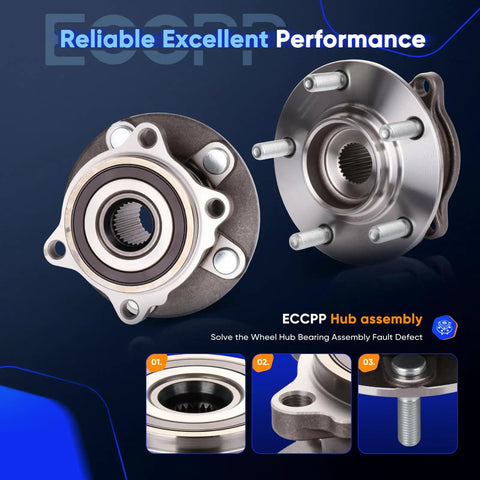 Rear Wheel Hub Bearing Assembly 512382 For Mitsubishi Lancer Outlander Sport RVR 2007 To 2015 5 Lug With ABS direct fit