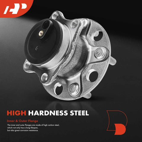 Rear Wheel Bearing And Hub Assembly Set For Mitsubishi Lancer 2008 2009 5 Lug 2 Pack FWD Only Beefy Replacement With Easy Install And Smooth Performance