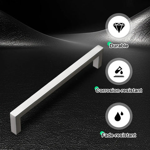 Six And One Quarter Inch Brushed Nickel Stainless Steel Cabinet Pulls 20 Pack Hollow Drawer Pulls And Dresser Handles display