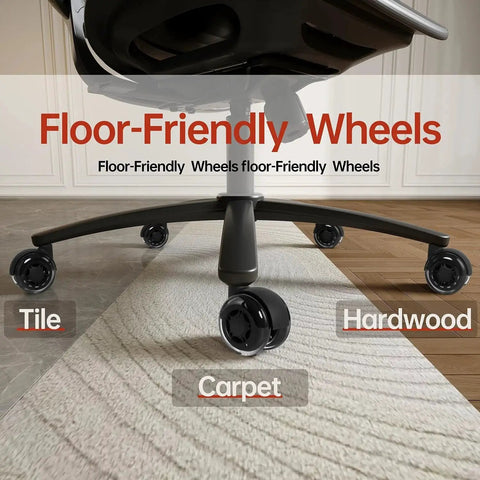3 Inch Office Chair Wheels Set Of 5 Double Rollerblade Replacement For Smooth Quiet Rolling On Hardwood Floors And Carpets