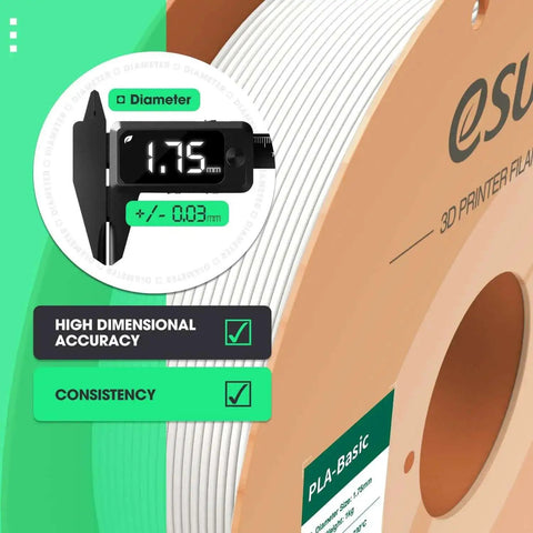 Close-up of 1.75mm 1kg Green PLA Filament For Fast 3D Printing No Fuss Printing With Tougher Smoother Flow And Wide Compatibility