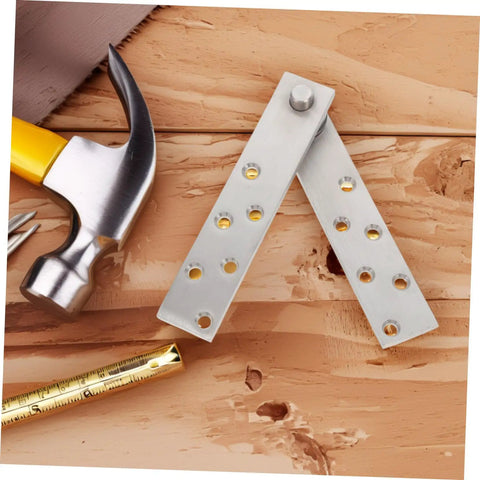 Hidden Door Pivot Hinge System For Secret Bookcase Doors, 360 Degree Stainless Steel Concealed Hinge on wooden surface