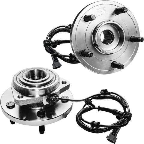 4WD Wheel Bearing Hubs Kit For Jeep Commander 2006 2010 And Grand Cherokee 2005 2010 Front And Rear Hub Bearings With 20 Chrome Lug Nuts ABS Compatible 4x4 Replacement Kit For A Smooth Ride And Precise Steering