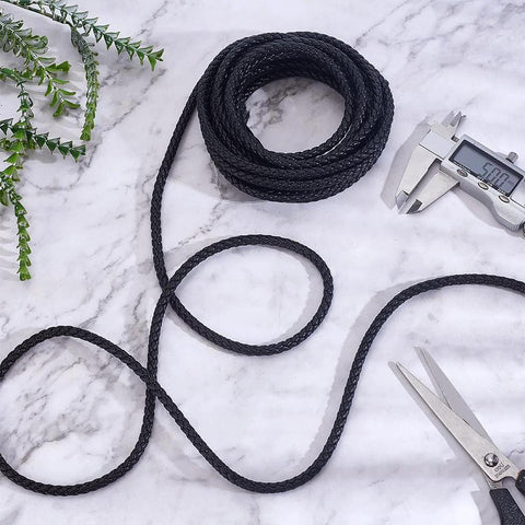 WEBEEDY flexible graphite compression packing, black braided, 5.5 yd x 0.24 in for mechanical seals and pump valves.