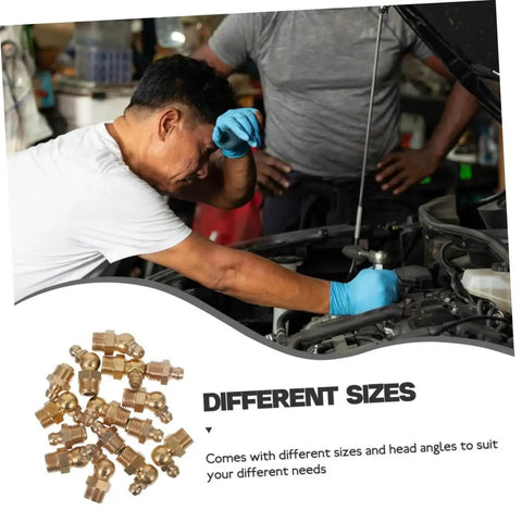 Beefed Up Grease Fittings Assortment Kit With Straight And Angled Fittings For Hydraulic Applications Built Tough Lubrication