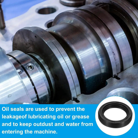 Reliable 25mm X 35mm X 7mm Oil Seal Set for Bearings Pumps and Engines, Beefy Nitrile Rubber TG4 Seal with 70A Hardness Installed