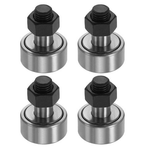 4 Pack CF12 KR30 Needle Roller Bearings, 30Mm Roller Diameter Bolt Type Track Runner Bearings for 17D Printer shown in set