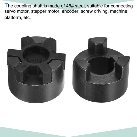Flexible Coupling Shaft 16mm To 19mm Bore, 51mm Long, 44mm Outer Diameter, 5mm To 6mm Slot Width, Motor Coupler Joint For Servo And Stepper Motors, Encoders And CNC DIY Builds, 45 Steel.